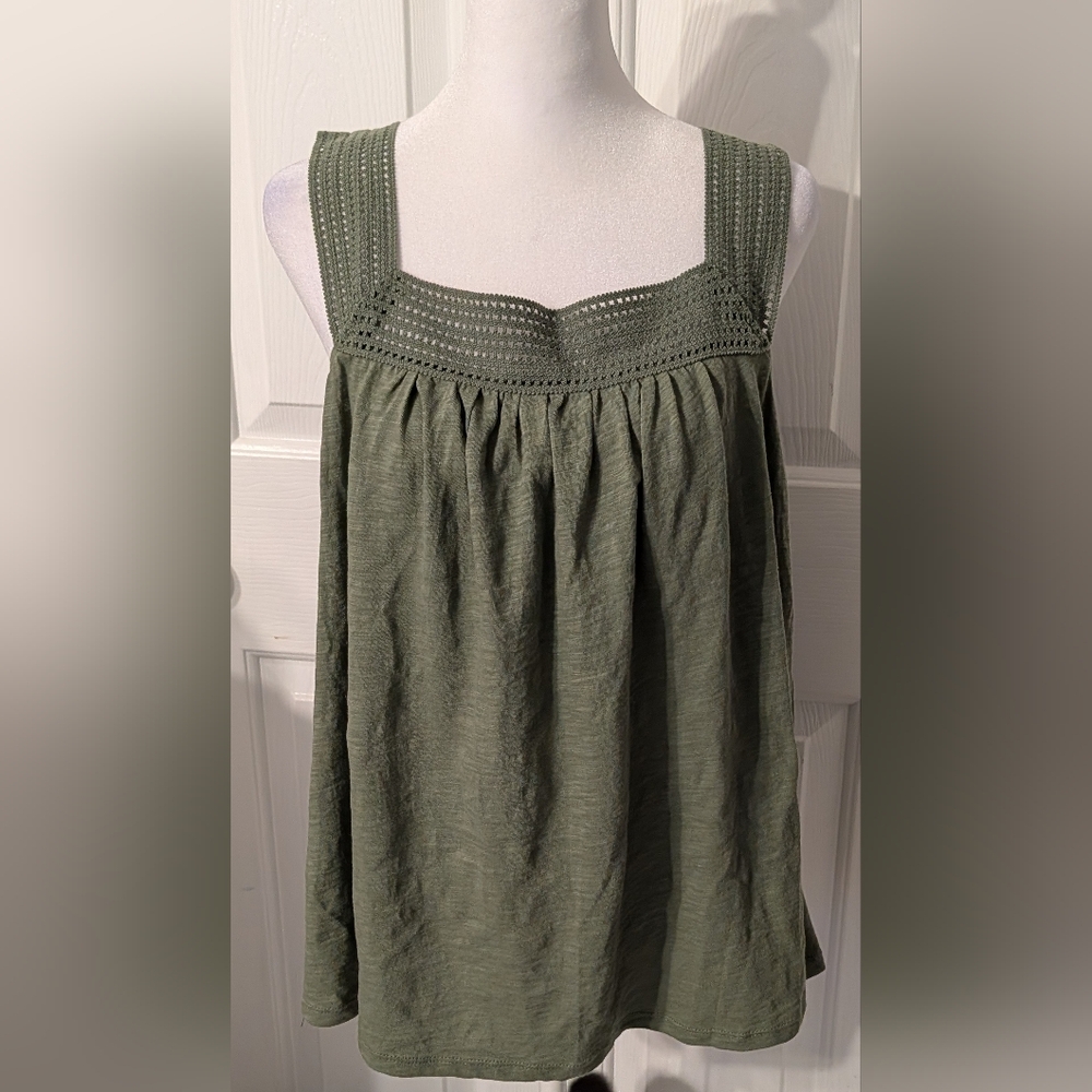 Old Navy Olive Green Sleeveless Women's Top Sz:XL